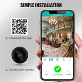 1080P Mini Wireless Hidden Camera, WiFi Security DVR Night Vision Cam