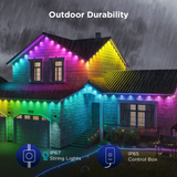 Govee 150ft Permanent Outdoor Lights Elite, Smart Festive RGBIC Lighting