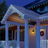 100-count Multicolor LED Diamond-Cut C9 Christmas Lights, 59.6'