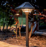VOLT Landscape Lighting Premium Brass Solar Light, 2-pack