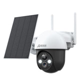 ANRAN Solar Security Camera, Wifi Outdoor 360° Pan Wireless Home Camera System