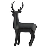 Holiday Black Modern Deer, Set Of 2 Christmas decorations Indoor/Outdoor