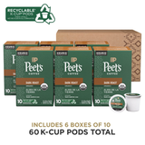 Peet's Coffee Organic Alma de la Tierra K-Cups, 60 Cups