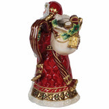 Fitz and Floyd Renaissance Holiday Ceramic Santa Pitcher with Gift Box