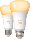 Philips Hue A19 Bluetooth 75W White Ambiance Smart LED Bulbs, 4-Pack