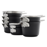 Calphalon Premier Space-Saving Hard-Anodized Non-Stick Cookware Set, 12-Piece