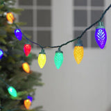 100-count Multicolor LED Diamond-Cut C9 Christmas Lights, 59.6'