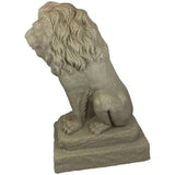 Emsco 28" Guardian Lion Statue, Sand-color Garden Sculpture