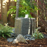 Klamath Basin Birdbath-style Bubbler Fountain, 16" Tall Bubbler Rock