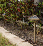 VOLT Landscape Lighting Premium Brass Solar Light, 2-pack