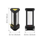 Koda LED Tower Work Light with Power and USB, 9000 Lumens 360° Illumination