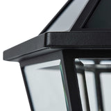 Lutec 300 Lumens Solar LED Post Lantern, 12.20” W x 12.20” D x 7’5” H