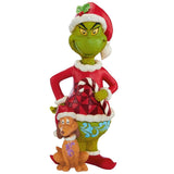 Jim Shore 20" Christmas Grinch and Max Decorative Holiday Statue