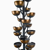 65" Cascading Cup Fountain, 31 Cascading Cups Creat Waterfall Sound