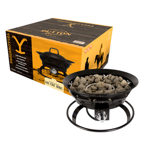 Global Outdoors Yellowstone Gas Fire Bowl with Decorative Pumice Stones