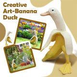 Creative Art Banana Duck Statue, 7.87 x 5.90 x 4.72 Inches
