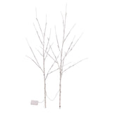 Evergreen 39" LED White Birch Branch, 2-pack