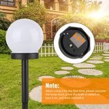 4pcs Outdoor Solar Lights Ball Lamp, TSV LED Path Light with Auto Light Sensor