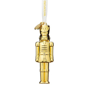 Waterford Golden Nutcracker Ornament with 2022 Metal Hang Tag