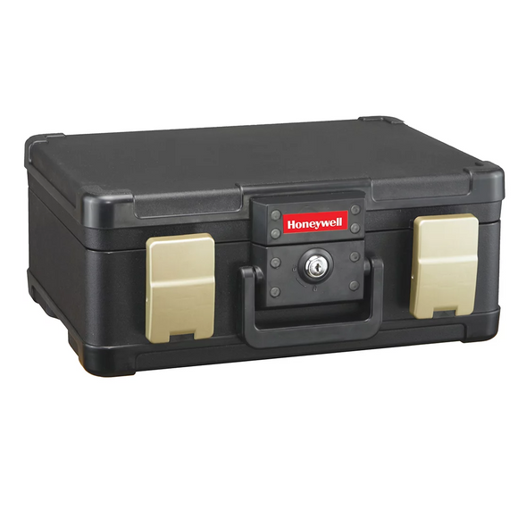Honeywell 0.25 Cu Ft Fire and Water Chest with Key Lock, 13