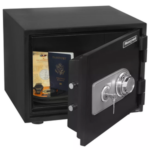 Honeywell Fire and Security Safe with Combination Dial/Key Lock, 0.52-Cu.-Ft.