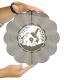 VP Home Kinetic 3D Metal Garden Decor Wind Spinner, Hummingbird 10"W x 10"H