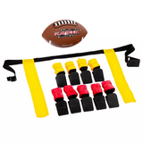 Franklin Sports 10-Player Flag Football Set with Mini Playbook Ball