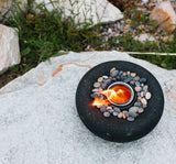 Terra Flame Zen Fire Bowl Set with 6-pack Pure Fuel and Snuffer