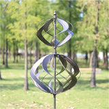 Cyan Oasis Yard Garden Wind Spinners, 24" W x 73" H