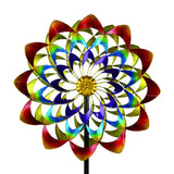 Hourpark Rainbow Series Flower Wind Spinner, 24 x 10 x 84 inches
