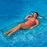 Bluescape Blue Neon Comfort Inflatable Mat, 69" x 31.5" x 6.5"