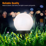 4pcs Outdoor Solar Lights Ball Lamp, TSV LED Path Light with Auto Light Sensor