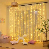 Twinkle Star 300 LED Window Curtain String Light, Waterproof LED Twinkle Lights