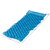 Bluescape Blue Neon Comfort Inflatable Mat, 69" x 31.5" x 6.5"