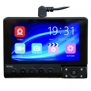 Royal DC400HD Dash Cam, 4” IPS Touch Screen 64GB SD