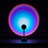 Urban Shop Ultra Violet LED Sunset Projector Lamp, Multicolor Ombre, 10.23" H