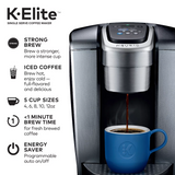 Keurig K-Elite Single Serve Coffee Maker - Brushed Silver