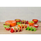Imusa 12 pc Taco Fiesta Set, Serves as Traditional and Festive