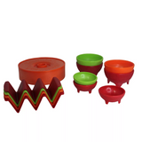 Imusa 12 pc Taco Fiesta Set, Serves as Traditional and Festive