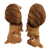 Pure Garden 6" Polyresin Squirrel Figurine Statues, Set of 2