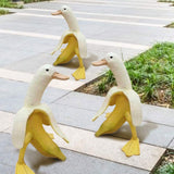 Creative Art Banana Duck Statue, 7.87 x 5.90 x 4.72 Inches
