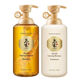 Daeng Gi Meo Ri Ki Gold Ginseng Blossom Shampoo and Treatment Set, Anti-Hair Loss