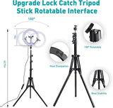 10 RGB Selfie Ring Light with Tripod Stand & Phone Clip