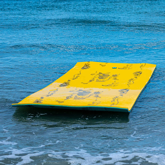 Aqua Lily The Pad 17' x 6' Floating Foam Mat, Dual Foam Layer Construction