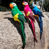 Windfall Realistic Large Parrot Lifelike Bird Ornament Resin Animal Model Statues