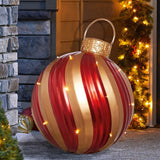 19" Oversized Christmas Ornament with LED Lights for Holiday Season