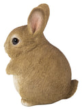 6" Polyresin Chubby Rabbit Standing Garden Statue