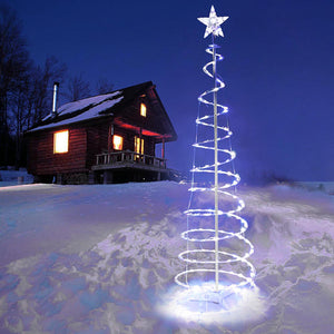 5ft LED Spiral Christmas Tree with Light 141 LEDs