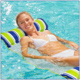 Aqua Inflatable Green Monterey Hammock Pool Float, Capacity 250 lbs.