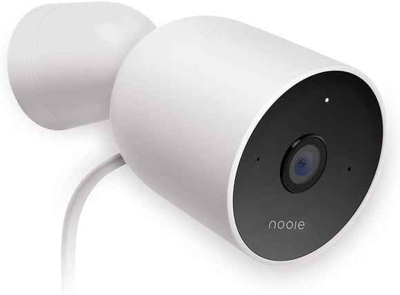 Nooie Outdoor Security Camera, 1080P Night Vision Surveillance Cameras, 2.4G WiFi, IP66 Weatherproof, 2-Way Audio, Motion Detection, Activity Alert, Deterrent Alarm - Works with Alexa